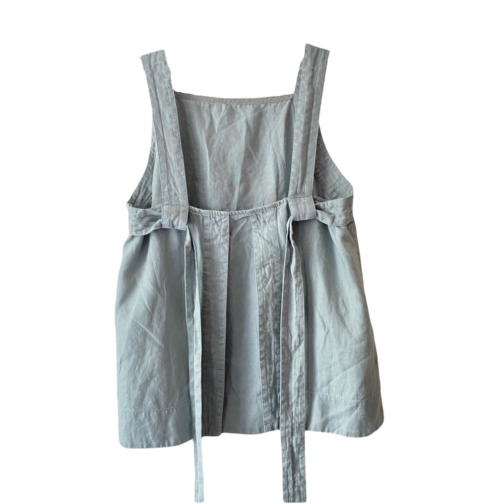 COS Pale Mint Linen Wide-Leg Jumpsuit Set - Picture 3 of 14